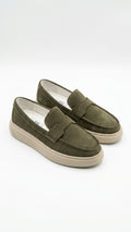 Mocassin S1 daim vert