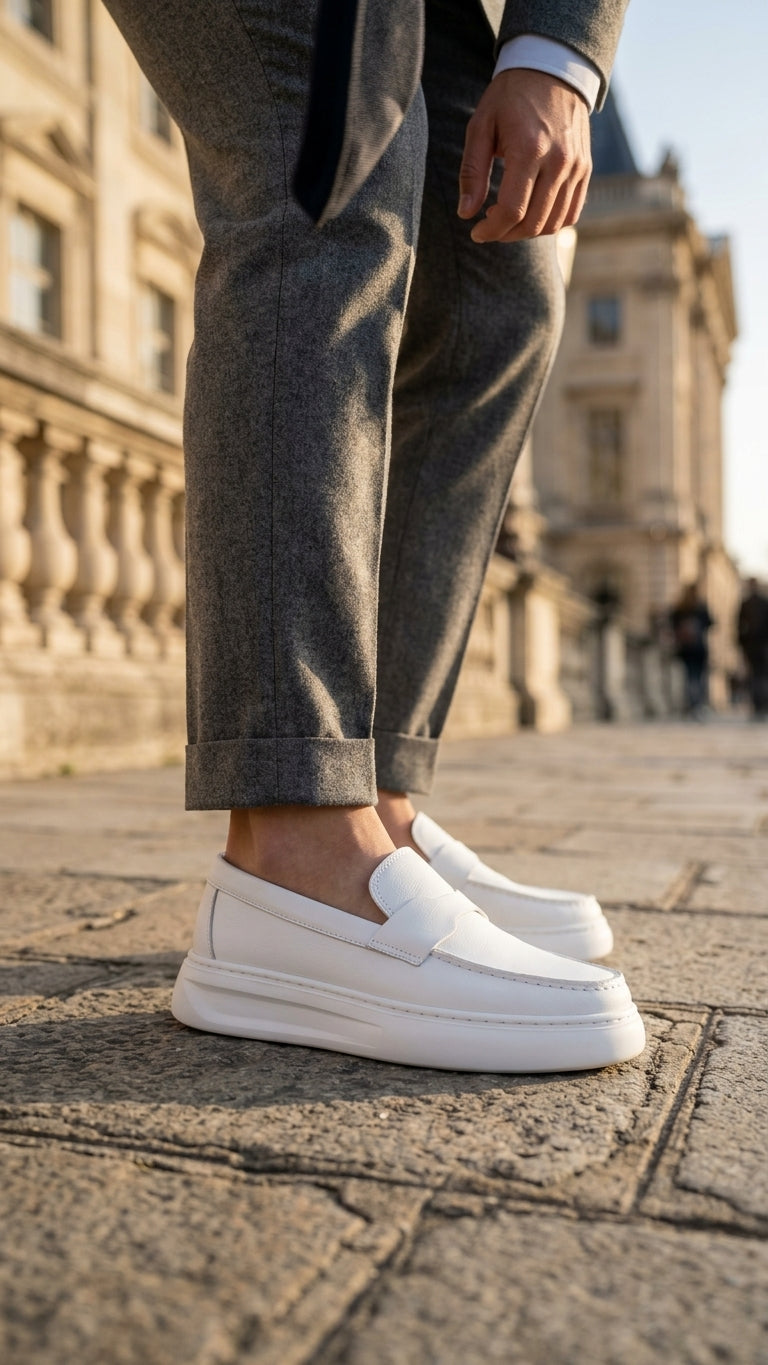 Mocassin S1 01 blanc