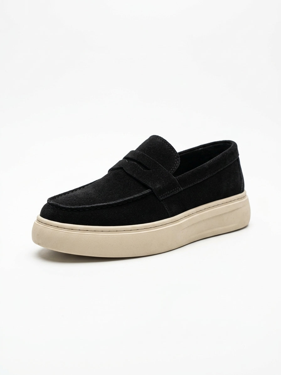 Mocassin S1 daim noir