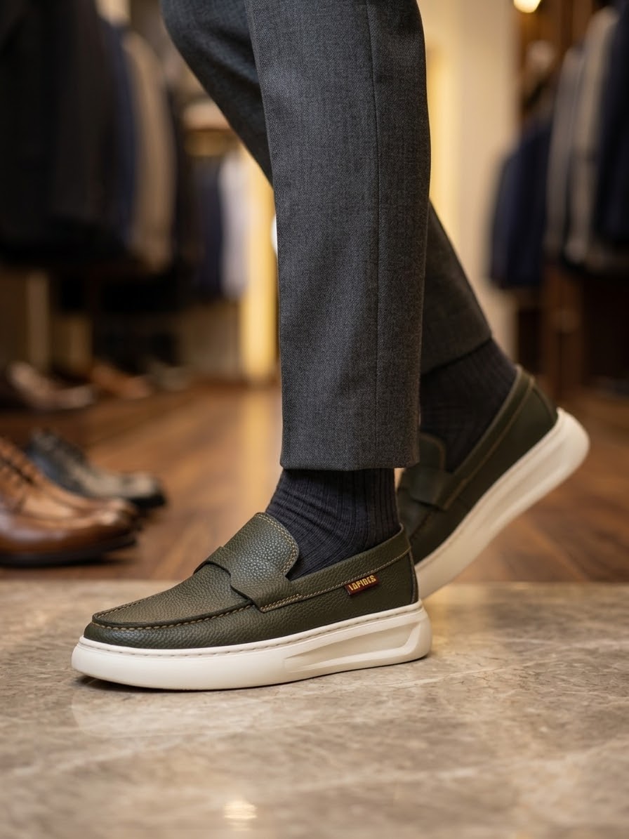 Mocassin S1 VERT CRISPPY