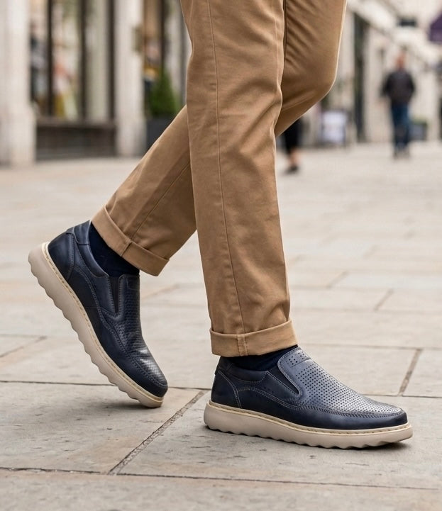 mocassin valantimos orth (bleu)
